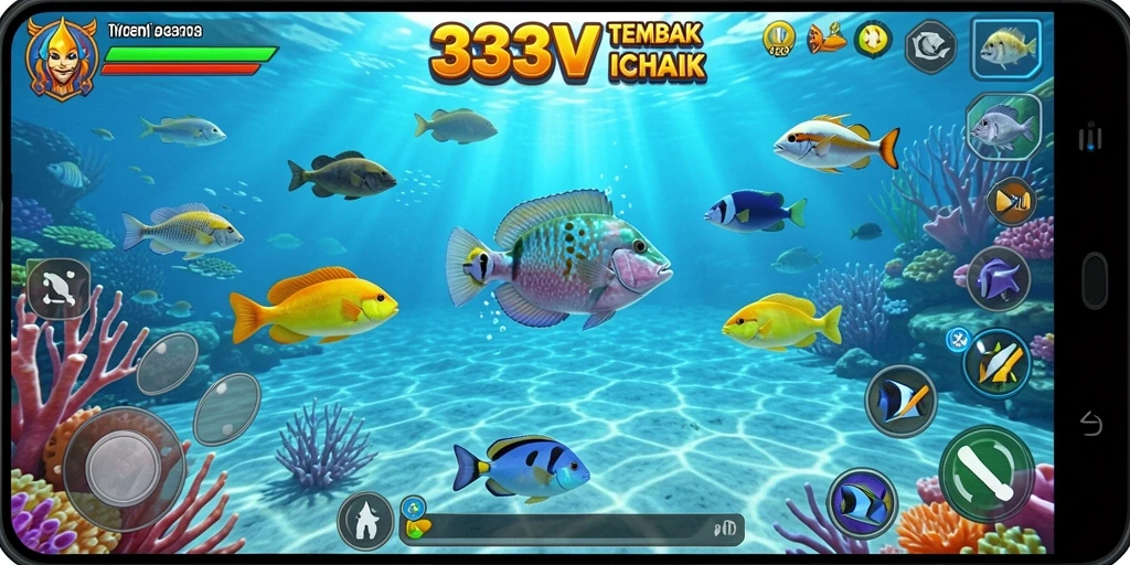 Gameplay seru Tembak Ikan dalam 333V.