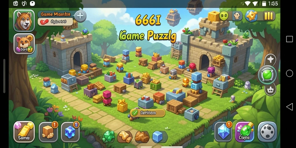 Tampilan gameplay seru dan menantang dari 666I yang penuh dengan puzzle.