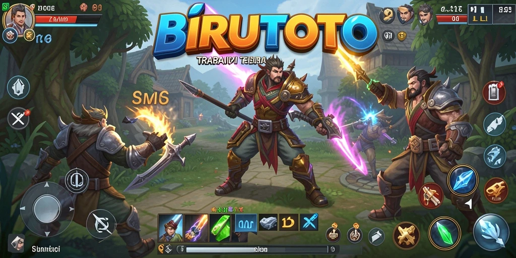 Tampilan menarik dari gameplay strategis BIRUTOTO.
