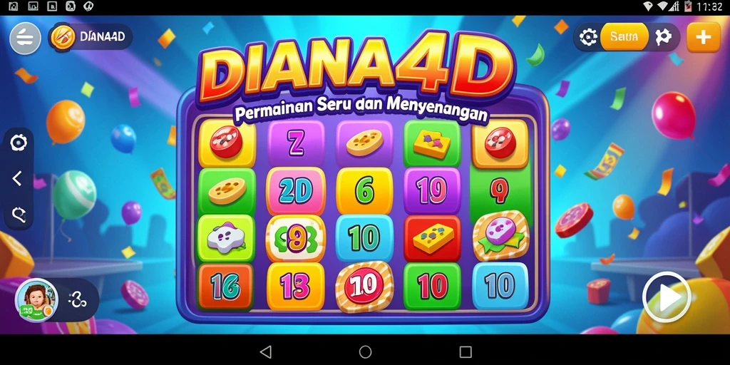 Tampilan permainan bingo yang seru dan mendebarkan di DIANA4D.