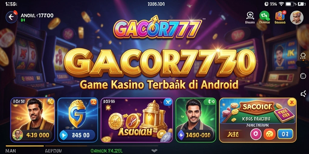 Tampilan gameplay menarik dari GACOR777 dengan berbagai pilihan permainan Kasino.