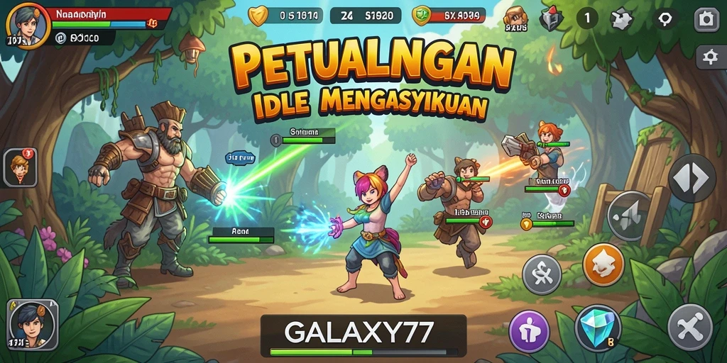 Tampilan gameplay <strong>GALAXY77</strong> yang menyenangkan dan menawan.