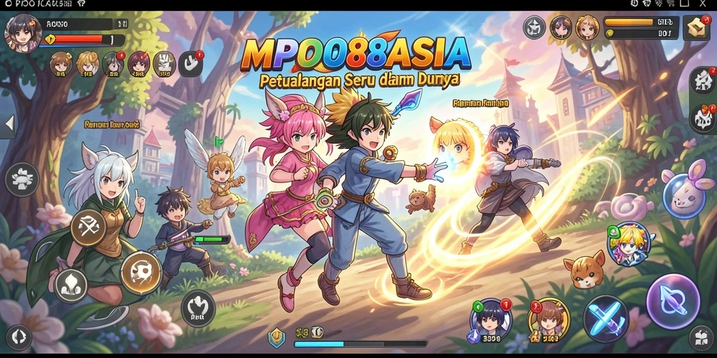 Tangkapan layar menunjukkan aksi seru dalam gameplay MPO88ASIA yang penuh warna.