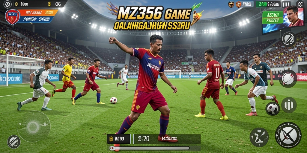 Tampilan gameplay MZ356 yang seru dan menegangkan di arena olahraga.
