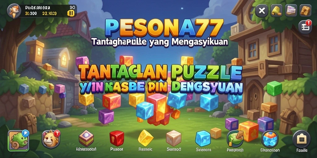 Screenshot PESONA77 menampilkan gameplay puzzle yang menarik.