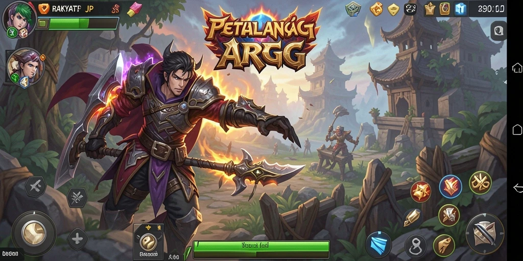 Tampilan gameplay RAKYATJP yang mendebarkan dan penuh aksi.