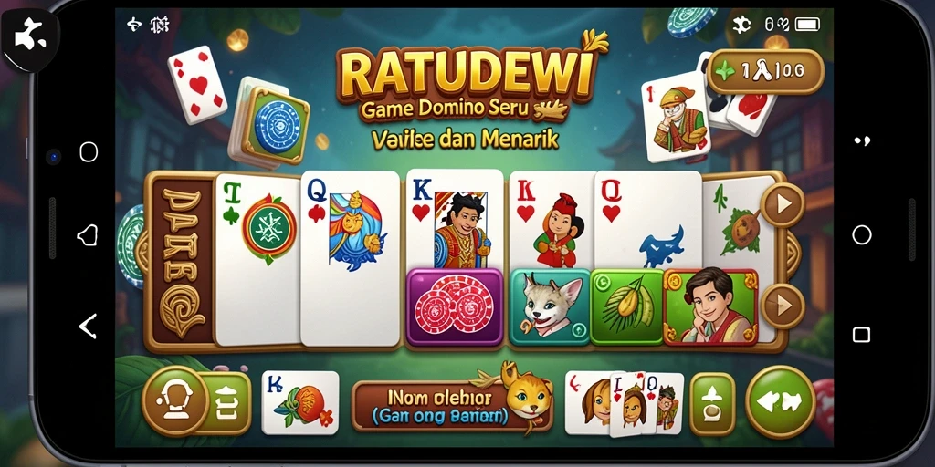 Tampilan gameplay menarik RATUDEWI dengan desain grafis yang memukau.