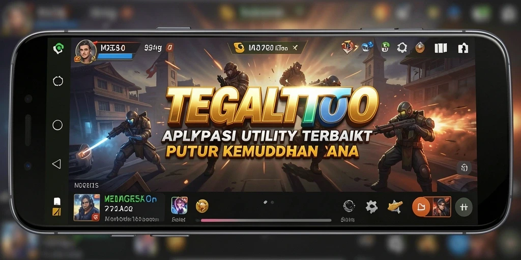 Tampilan utama TEGALTOTO dengan fitur-fitur praktis untuk pengguna.