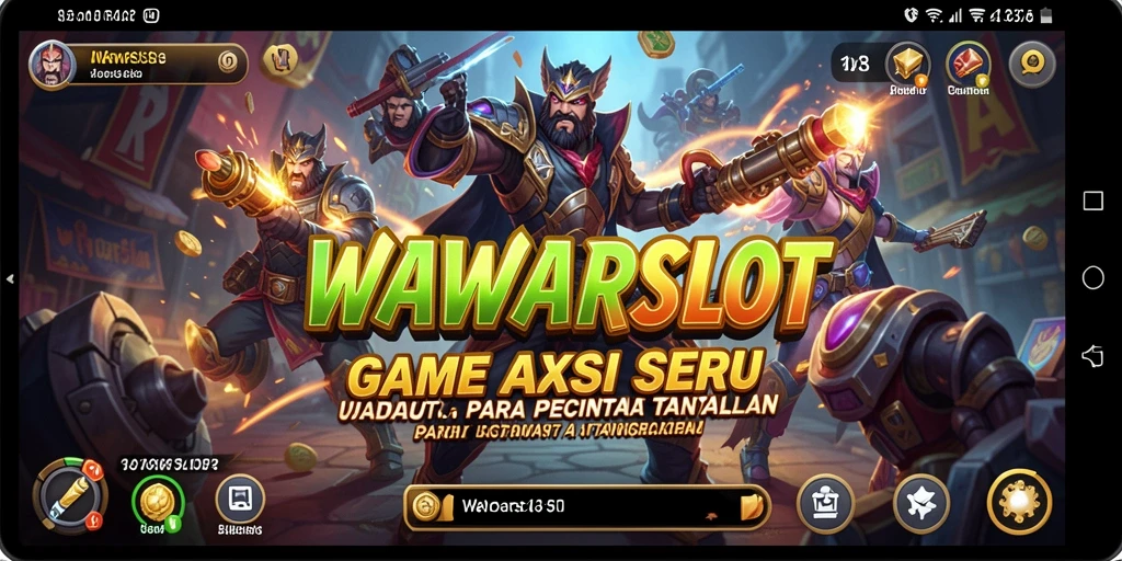 Tampilan gameplay utama WAWARSLOT yang penuh aksi dan tantangan.